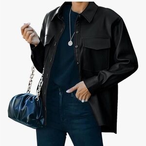 Womens Black Leather Jacket